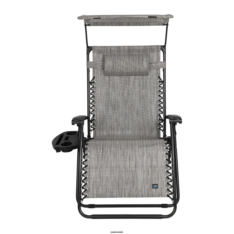 Tools | Sun Joe Bliss Hammocks GFC-451XWP Gravity Free Chair w/ Canopy, Drink Tray, & Pillow | 33-in. Wide XXL | Weather & Rust Resistant | 360 Lb. Capacity X862F883