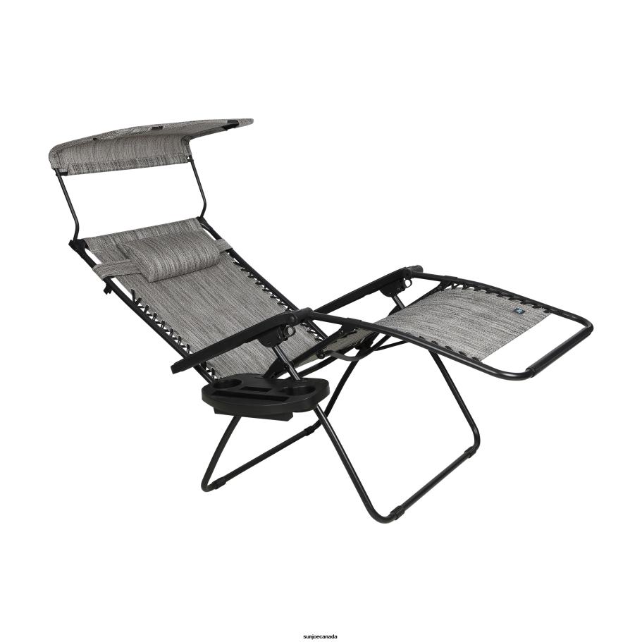 Tools | Sun Joe Bliss Hammocks GFC-451XWP Gravity Free Chair w/ Canopy, Drink Tray, & Pillow | 33-in. Wide XXL | Weather & Rust Resistant | 360 Lb. Capacity X862F883