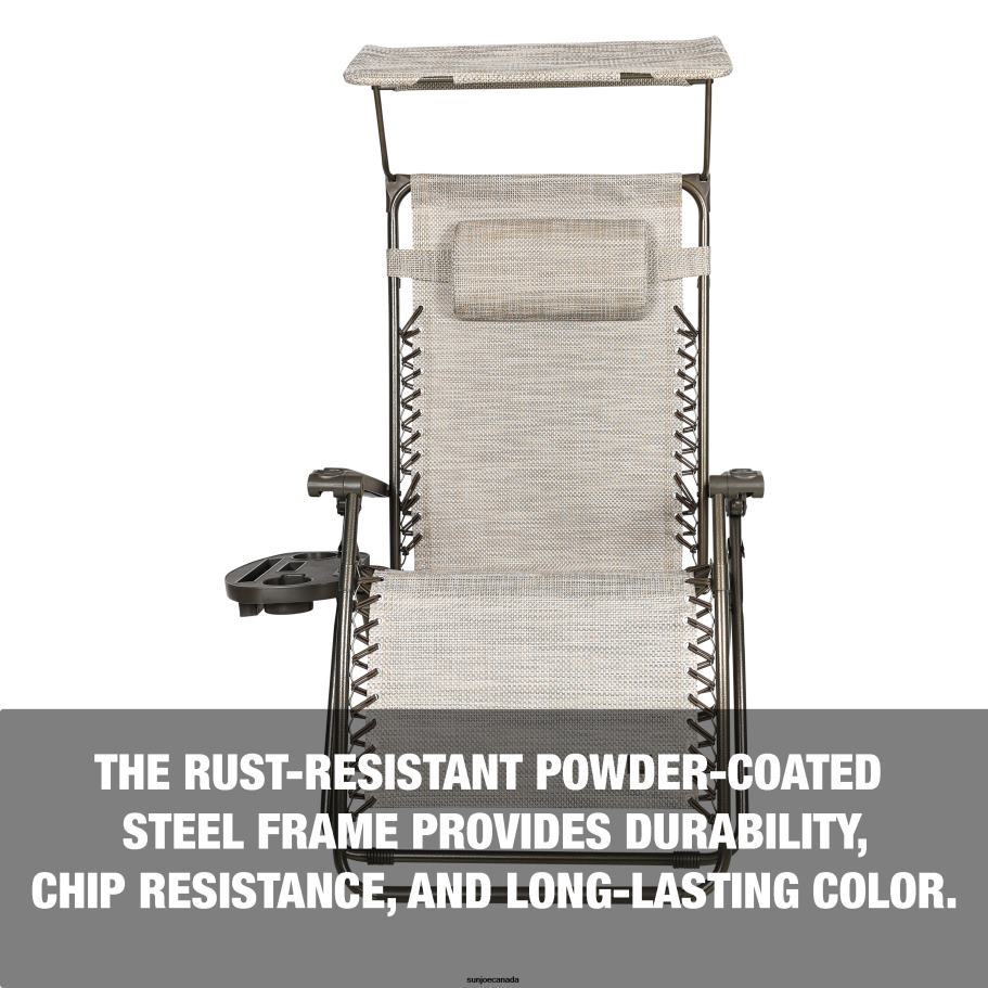 Tools | Sun Joe Bliss Hammocks GFC-452WSR Gravity Free Chair w/ Canopy , Drink Tray, & Pillow | 30-in. Wide XL | Weather & Rust Resistant | 360 Lb. Capacity X862F584