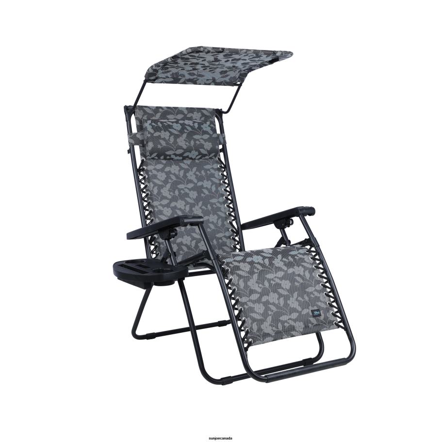 Tools | Sun Joe Bliss Hammocks GFC-456PF Gravity Free Chair w/ Canopy, Pillow, & Drink Tray | 26-in. Wide | Weather & Rust Resistant | 300 Lb. Capacity X862F884