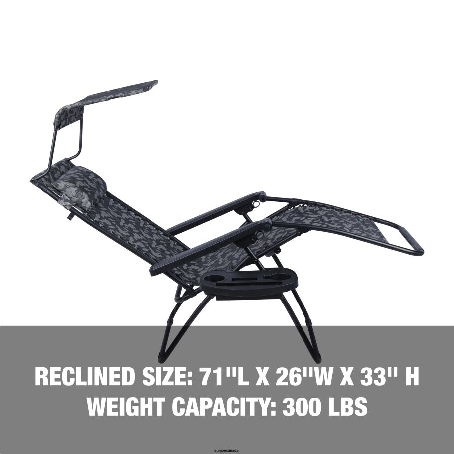 Tools | Sun Joe Bliss Hammocks GFC-456PF Gravity Free Chair w/ Canopy, Pillow, & Drink Tray | 26-in. Wide | Weather & Rust Resistant | 300 Lb. Capacity X862F884