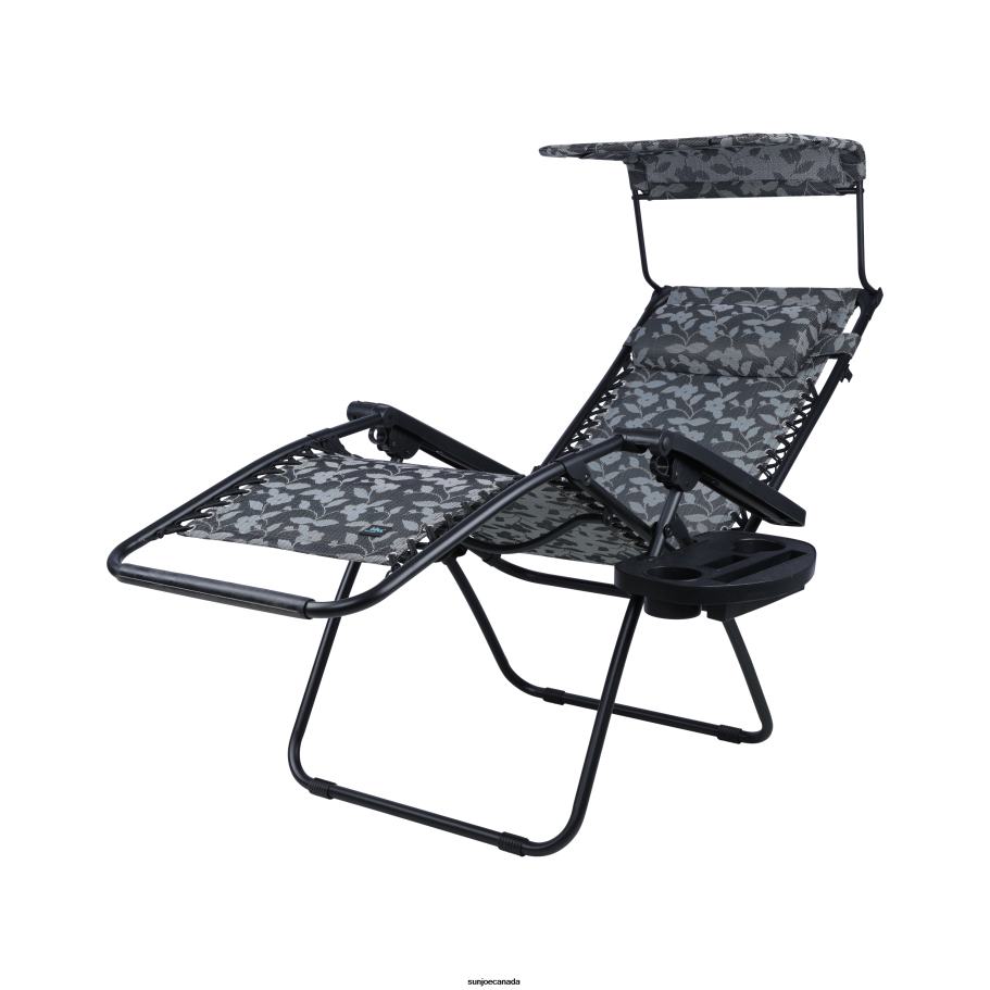 Tools | Sun Joe Bliss Hammocks GFC-456PF Gravity Free Chair w/ Canopy, Pillow, & Drink Tray | 26-in. Wide | Weather & Rust Resistant | 300 Lb. Capacity X862F884
