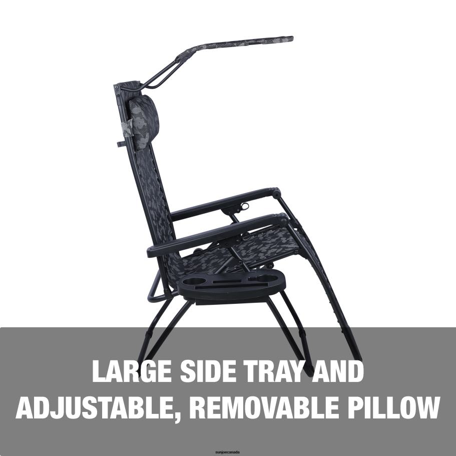 Tools | Sun Joe Bliss Hammocks GFC-456WPF Gravity Free Chair w/ Canopy , Drink Tray, & Pillow | 30-in. Wide XL | Weather & Rust Resistant | 360 Lb. Capacity X862F885