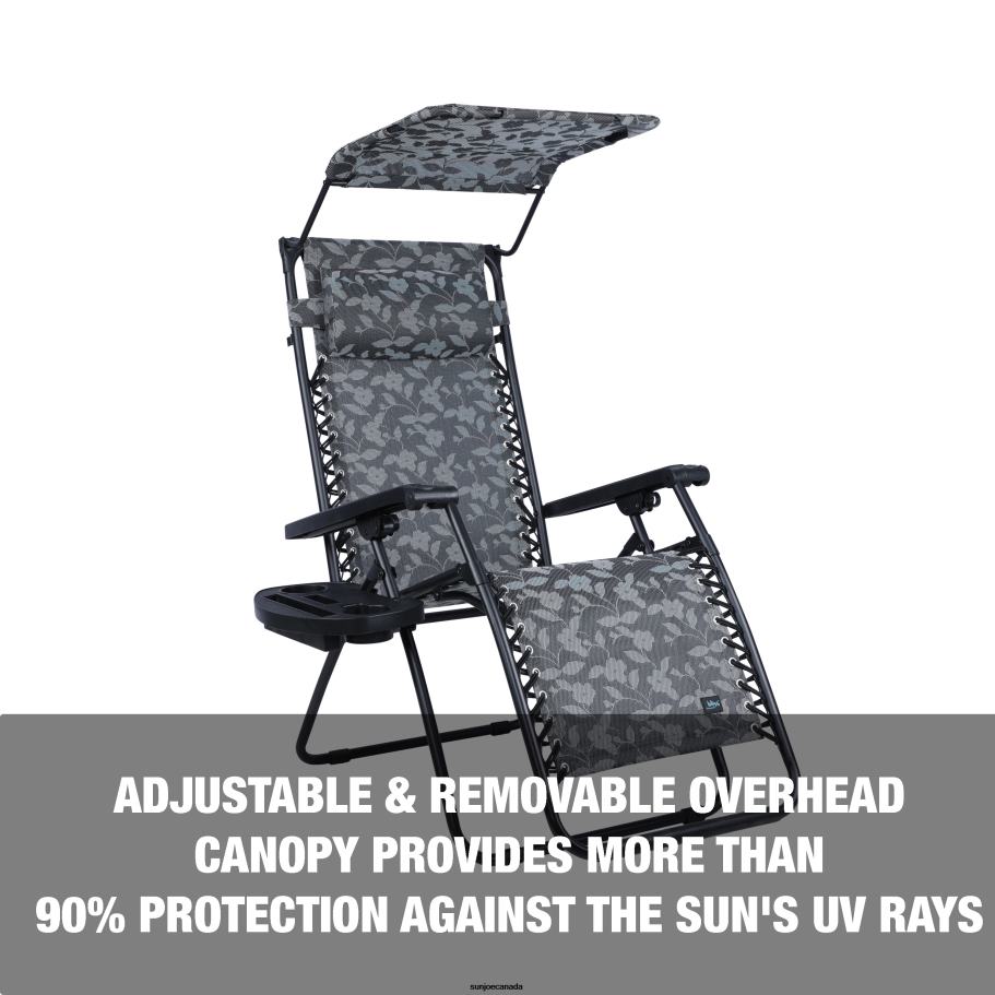 Tools | Sun Joe Bliss Hammocks GFC-456WPF Gravity Free Chair w/ Canopy , Drink Tray, & Pillow | 30-in. Wide XL | Weather & Rust Resistant | 360 Lb. Capacity X862F885