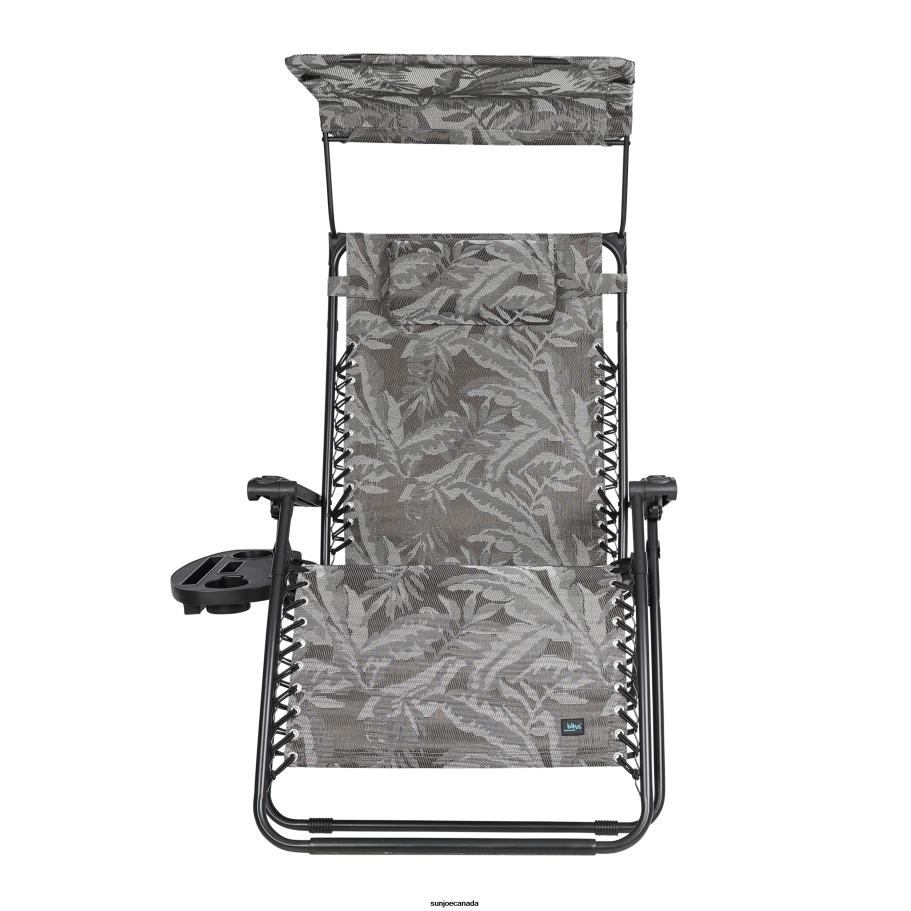 Tools | Sun Joe Bliss Hammocks GFC-456XWPFL Gravity Free Chair w/ Canopy, Drink Tray, & Pillow | 33-in. Wide XXL | Weather & Rust Resistant | 360 Lb. Capacity X862F577