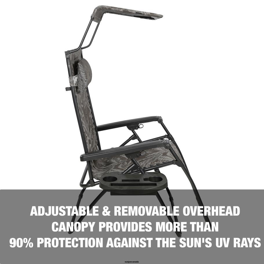 Tools | Sun Joe Bliss Hammocks GFC-456XWPFL Gravity Free Chair w/ Canopy, Drink Tray, & Pillow | 33-in. Wide XXL | Weather & Rust Resistant | 360 Lb. Capacity X862F577