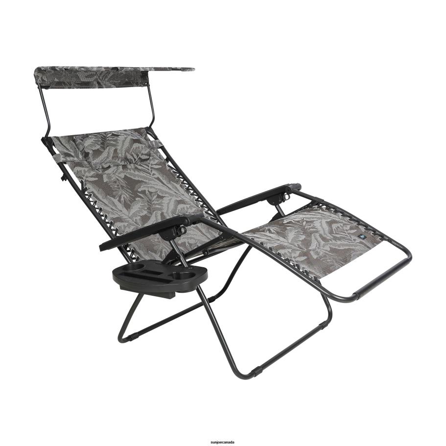 Tools | Sun Joe Bliss Hammocks GFC-456XWPFL Gravity Free Chair w/ Canopy, Drink Tray, & Pillow | 33-in. Wide XXL | Weather & Rust Resistant | 360 Lb. Capacity X862F577