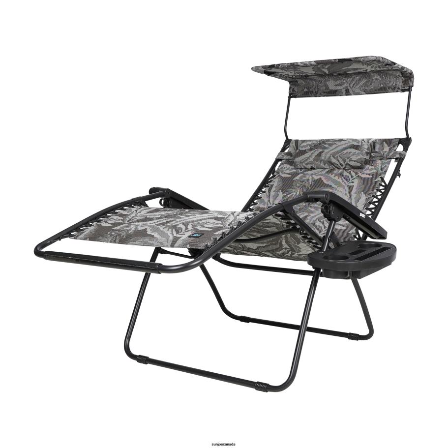 Tools | Sun Joe Bliss Hammocks GFC-456XWPFL Gravity Free Chair w/ Canopy, Drink Tray, & Pillow | 33-in. Wide XXL | Weather & Rust Resistant | 360 Lb. Capacity X862F577