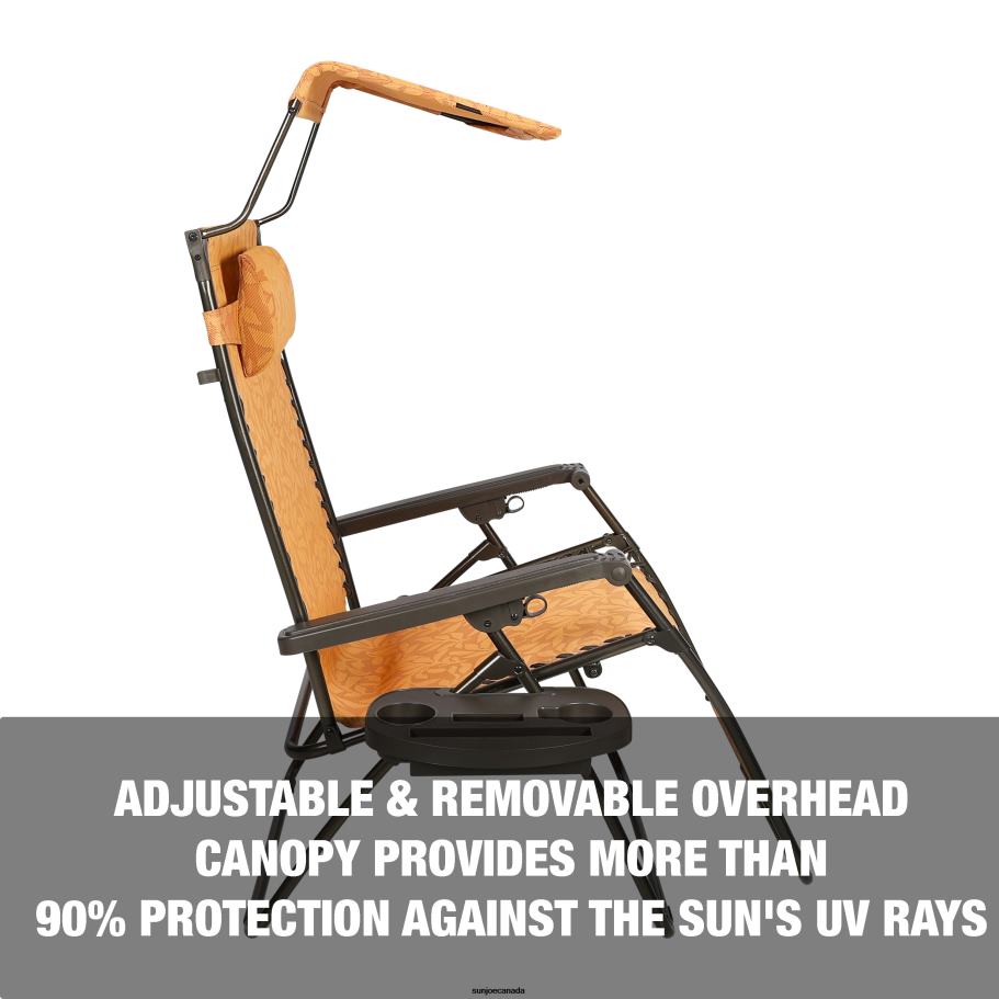 Tools | Sun Joe Bliss Hammocks GFC-457WAL Gravity Free Chair w/ Canopy , Drink Tray, & Pillow | 30-in. Wide XL | Weather & Rust Resistant | 360 Lb. Capacity X862F907