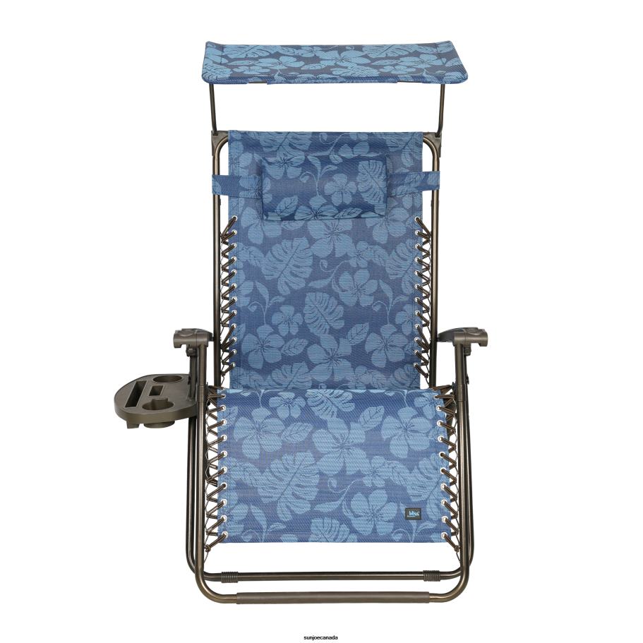 Tools | Sun Joe Bliss Hammocks GFC-465XWBF Gravity Free Chair w/ Canopy, Drink Tray, & Pillow | 33-in. Wide XXL | Weather & Rust Resistant | 360 Lb. Capacity X862F898