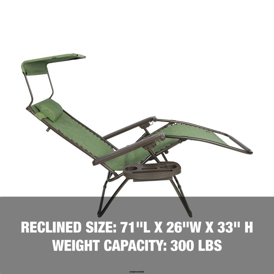 Tools | Sun Joe Bliss Hammocks GFC-467GBLR Gravity Free Chair w/ Canopy, Pillow, & Drink Tray | 26-in. Wide | Weather & Rust Resistant | 300 Lb. Capacity X862F580