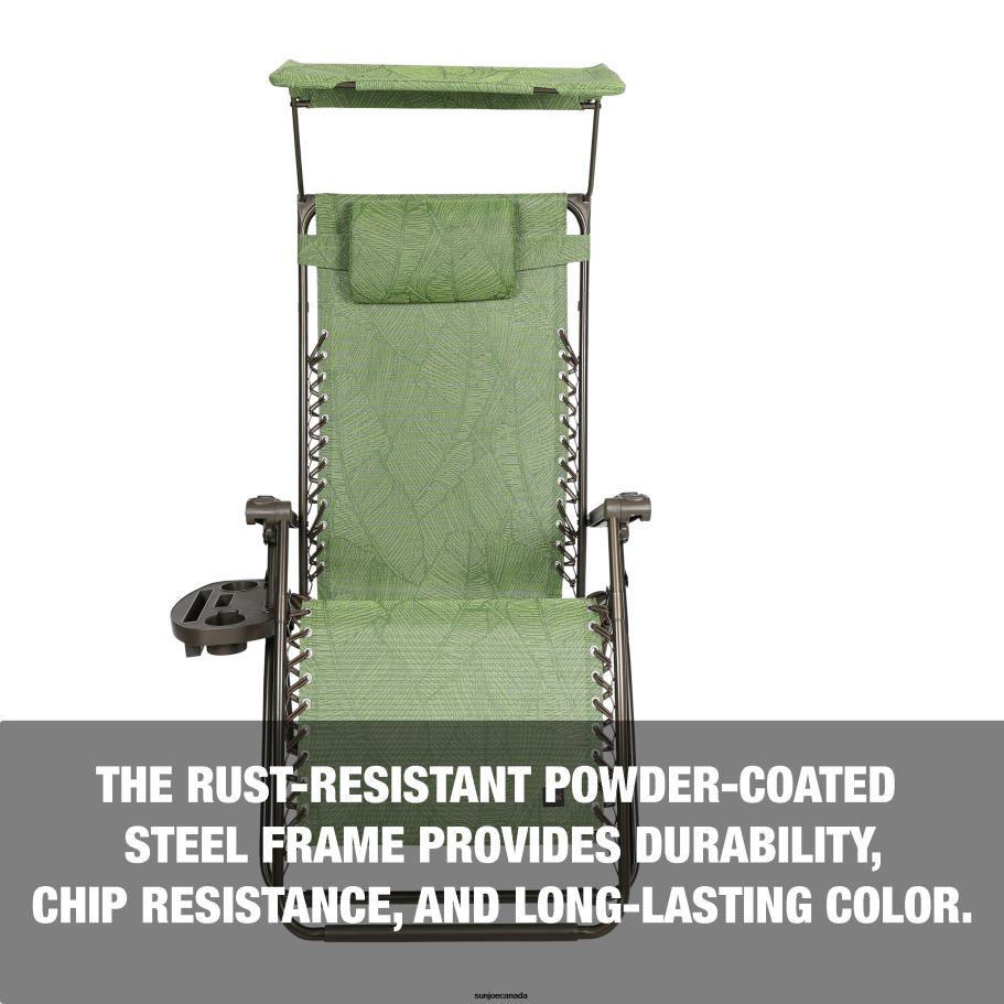 Tools | Sun Joe Bliss Hammocks GFC-467GBLR Gravity Free Chair w/ Canopy, Pillow, & Drink Tray | 26-in. Wide | Weather & Rust Resistant | 300 Lb. Capacity X862F580