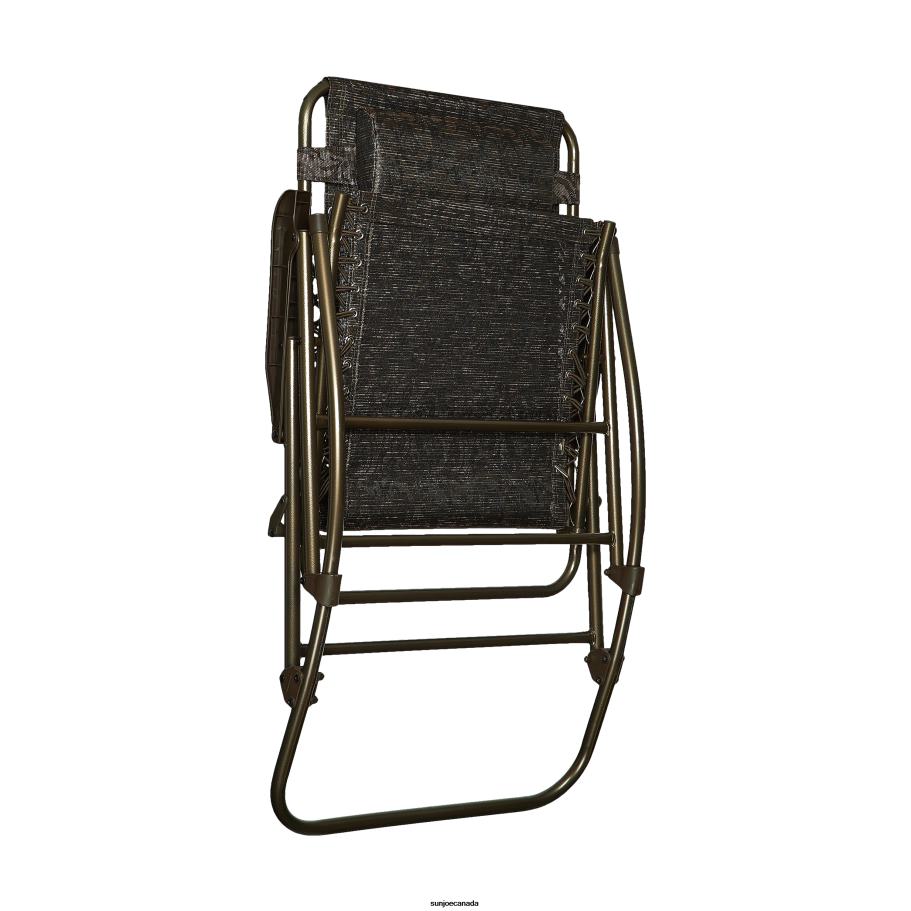 Tools | Sun Joe Bliss Hammocks GFR-091J Deluxe Rocking Chair w/ Canopy & Pillow | 27-in. Wide | Weather & Rust Resistant | 300 Lb. Capacity (Brown Jacquard) X862F886