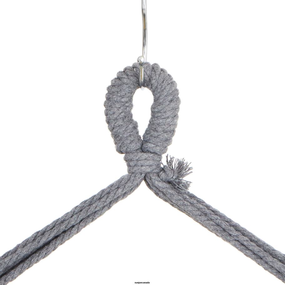 Tools | Sun Joe Bliss Hammocks BHC-103-GY Fringed Hammock Chair W/ Pillows, Side Pocket, Spreader Bar, & Hanging Hardware | 40-in. Wide | 250 Lb. Capacity (Gray) X862F600