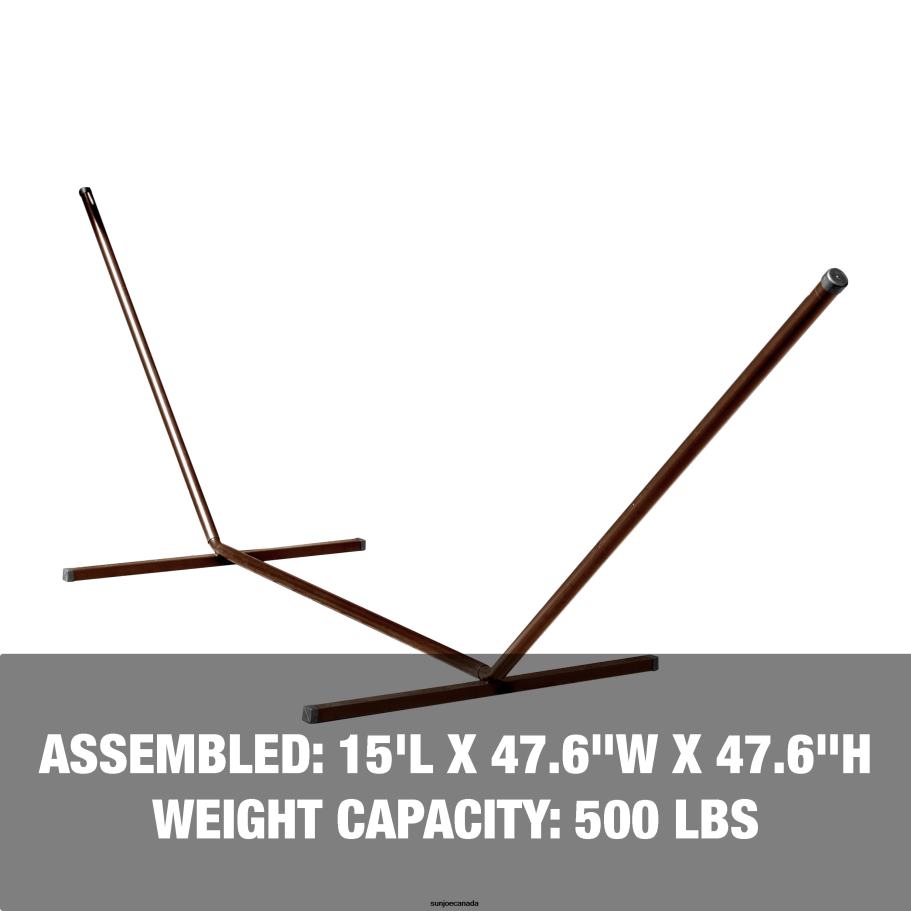 Tools | Sun Joe Bliss Hammocks BHS-417BZ Hammock Stand w/ Hanging Hooks | 15-Foot | Fits Hammocks 15-Foot or Shorter | Weather & Rust Resistant | 500 Lb. Capacity (Bronze) X862F919