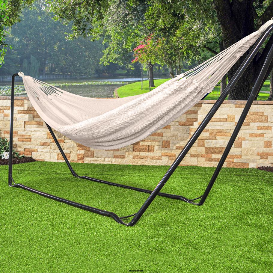 Tools | Sun Joe Bliss Hammocks BH-400RP Traditional Rope Hammock w/ Braided Rope Ends & Hanging Ropes | 60-in. Wide | 350 Lb. Capacity X862F617