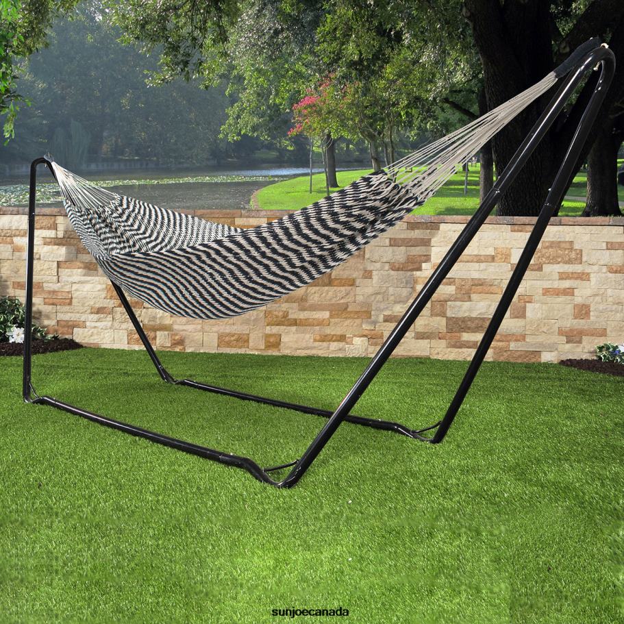 Tools | Sun Joe Bliss Hammocks BH-402RP-BL Brazilian Style Rope Hammock w/ Hanging Hardware | 34-in. Wide | 350 Lb. Capacity X862F618