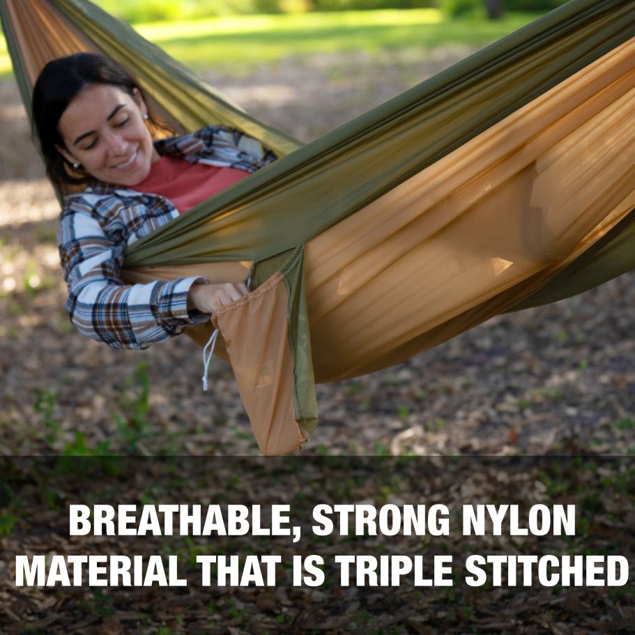Tools | Sun Joe Bliss Hammocks BH-406XLS-DS Hammock in a Bag w/ Adjustable Tree Straps | 54-in. Wide | Weather & UV Resistant | 350 Lb. Capacity (Desert Storm) X862F915