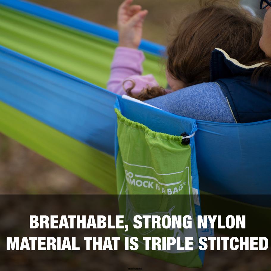 Tools | Sun Joe Bliss Hammocks BH-406XLS-N-MM Hammock in a Bag w/ Mosquito Net & Adjustable Tree Straps | 54-in. Wide | Weather & UV Resistant | 350 Lb. Capacity (Mermaid) X862F918