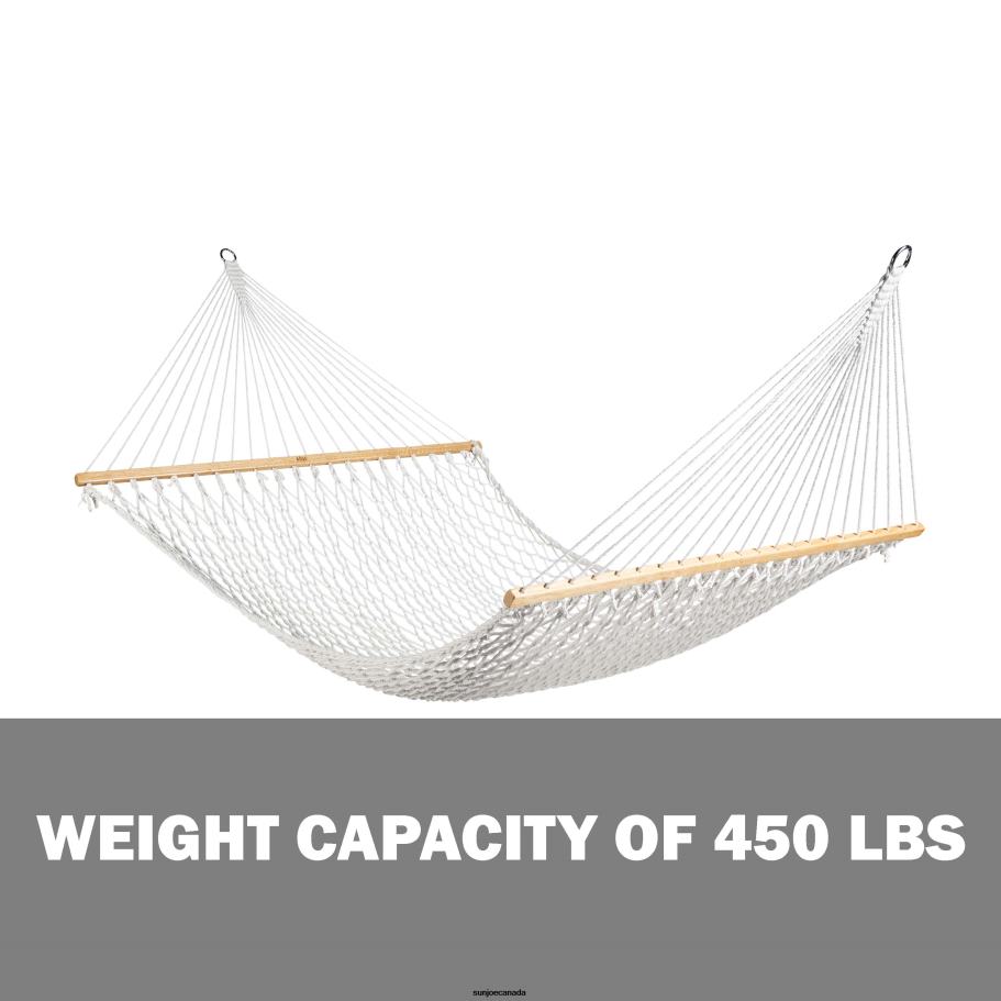 Tools | Sun Joe Bliss Hammocks BH-411 Classic 2-Person Rope Hammock w/ Spreader Bars & Hanging Hardware | 60-in. Wide | 450 Lb. Capacity X862F599