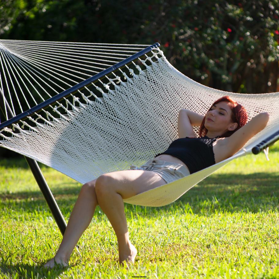 Tools | Sun Joe Bliss Hammocks BH-415 Weekender Deluxe 2-Person Hammock w/ Spreader Bars & Hanging Hardware | 55-in. Wide | 450 Lb. Capacity X862F601