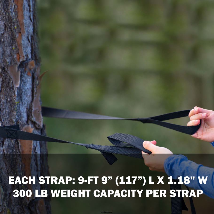 Tools | Sun Joe Bliss Hammocks HA-505 Universal Multi-Loop Suspension System w/ ''S'' Hooks | For Hammocks & Hammock Chairs | Adjustable Tree Straps | 300 Lb. Capacity X862F612