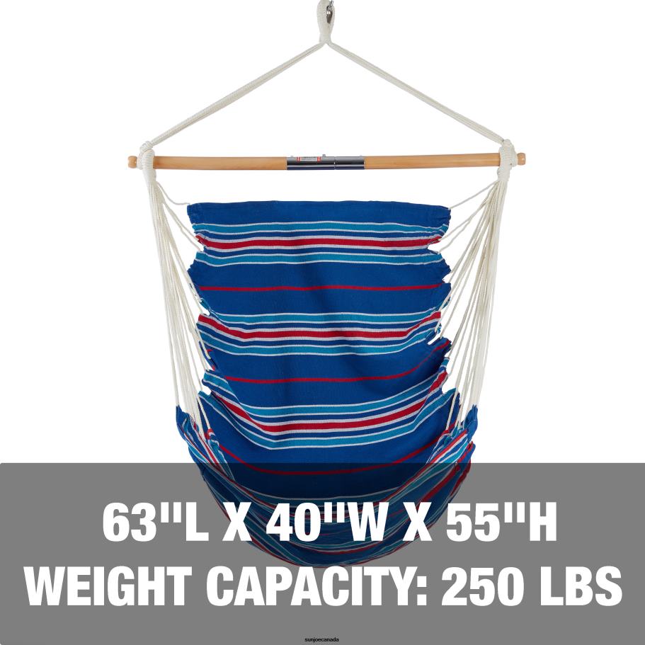 Tools | Sun Joe Bliss Hammocks WM-412F_2 Fabric Hammock Chair | Spreader Bar | 250 LB Weight Capacity | Hanging Hardware X862F596