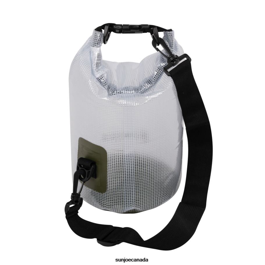 Tools | Sun Joe TrailGear TG-800-5-OL Heavy-Duty Transparent Dry Bag | Roll-Top Closure Design | Lightweight w/ Shoulder Strap | 5 Liter (Olive) X862F632