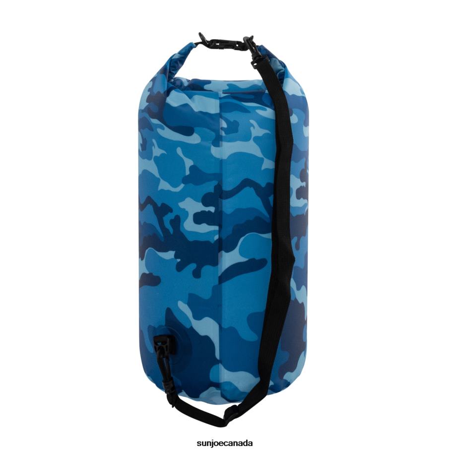 Tools | Sun Joe TrailGear TG-802-10BLU Heavy-Duty Camouflaged Dry Bag | Roll-Top Closure Design | Lightweight w/ Shoulder Strap | 10 L (Blue Camo) X862F634