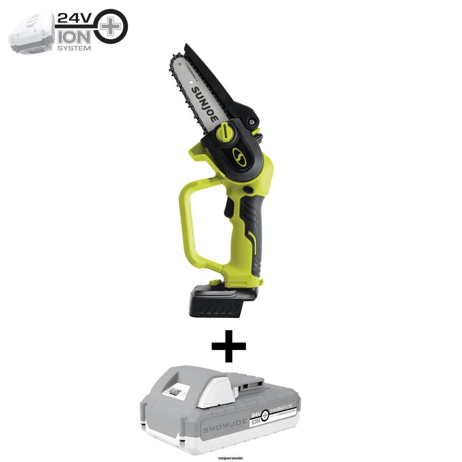 Tools | Sun Joe 24V-HCSWP-LTE 24-Volt* IONMAX Cordless Telescoping Pole Pruning Saw Kit | 12-Ft Reach | 4000 RPM | W/ 2.0-Ah Battery + Charger X862F181