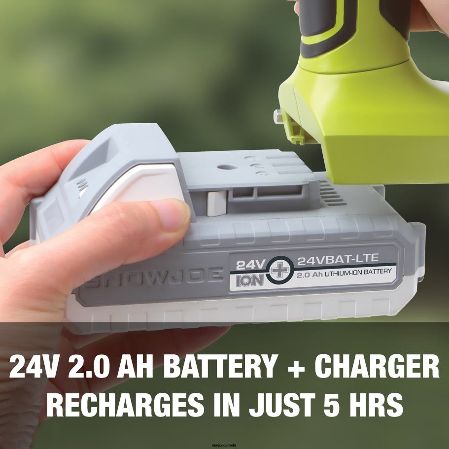 Tools | Sun Joe 24V-HCS-LTE 24-Volt* IONMAX Cordless Handheld Chainsaw | 5-inch Pruning Saw Kit | W/ 2.0-Ah Battery + Charger X862F180