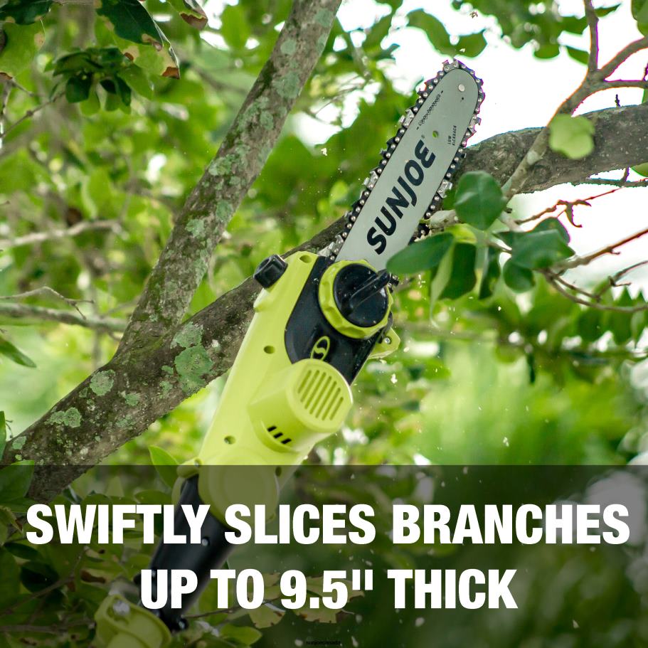 Tools | Sun Joe 24V-PS10-CT 24-Volt IONMAX Cordless Telescoping Pole Chainsaw | Tool Only | 10-inch X862F751