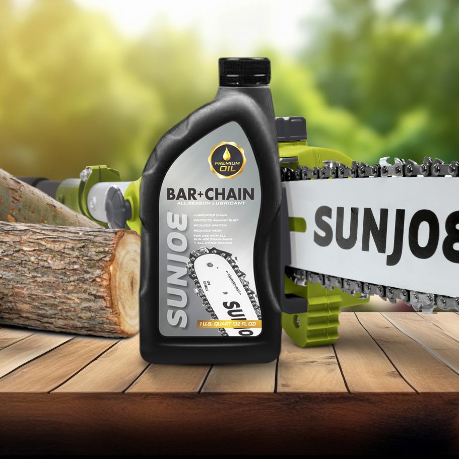 Tools | Sun Joe SWJ-OIL Premium Bar, Chain and Sprocket Oil | All Season Chainsaw Chain Lubrication | Universal Chain Saw Chain Oil for Fast Efficient Cutting | 1-Quart X862F271