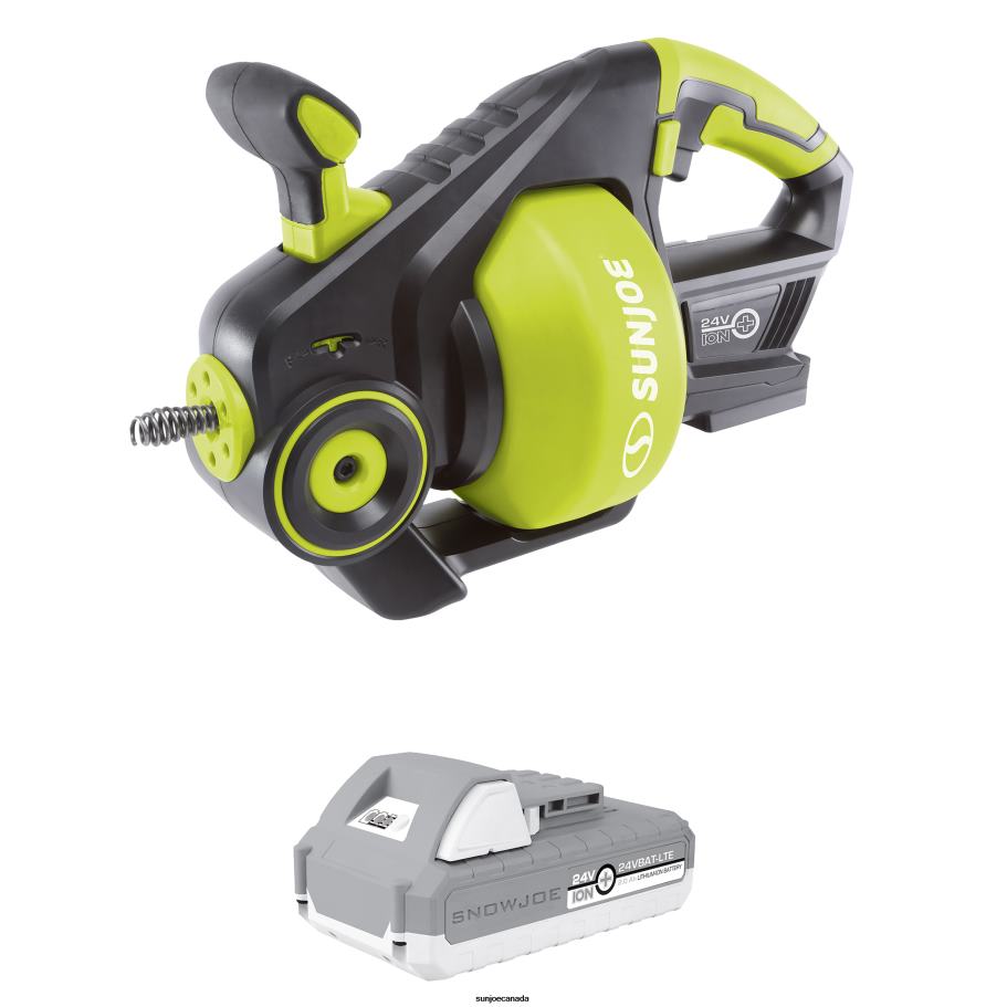Tools | Sun Joe 24V-DRNCLN-SK1 24-Volt IONMAX Cordless Automatic Drain Auger | W/ 2.0-Ah Battery + Charger X862F730