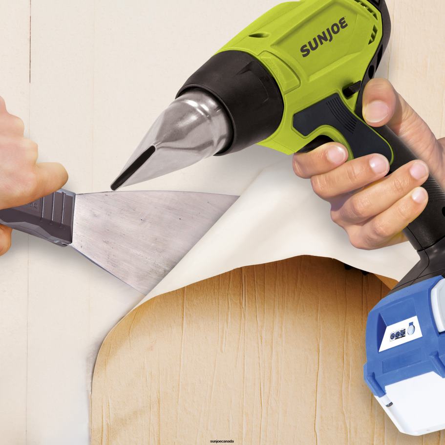 Tools | Sun Joe 24V-HG100-CT 24-Volt IONMAX Cordless Heat Gun | 1022 degrees Fahrenheit | 5 Second Ramp | Accessories for Crafts, Shrinking, Paint Stripping, DIY | Tool Only X862F740