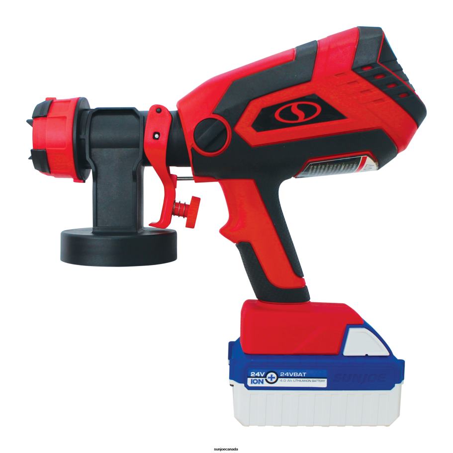 Tools | Sun Joe 24V-PS1 24-Volt* IONMAX Cordless HVLP Handheld Paint Sprayer Kit | 3 Spray Patterns | W/ 4.0-Ah Battery + Charger X862F152