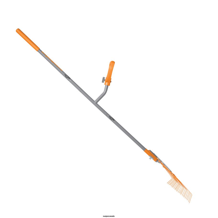 Tools | Sun Joe Ergie Systems ERG-LFRK24 Steel Shaft Strain Reducing Steel Leaf Rake | 54-Inch Shaft | 24 Tines X862F320