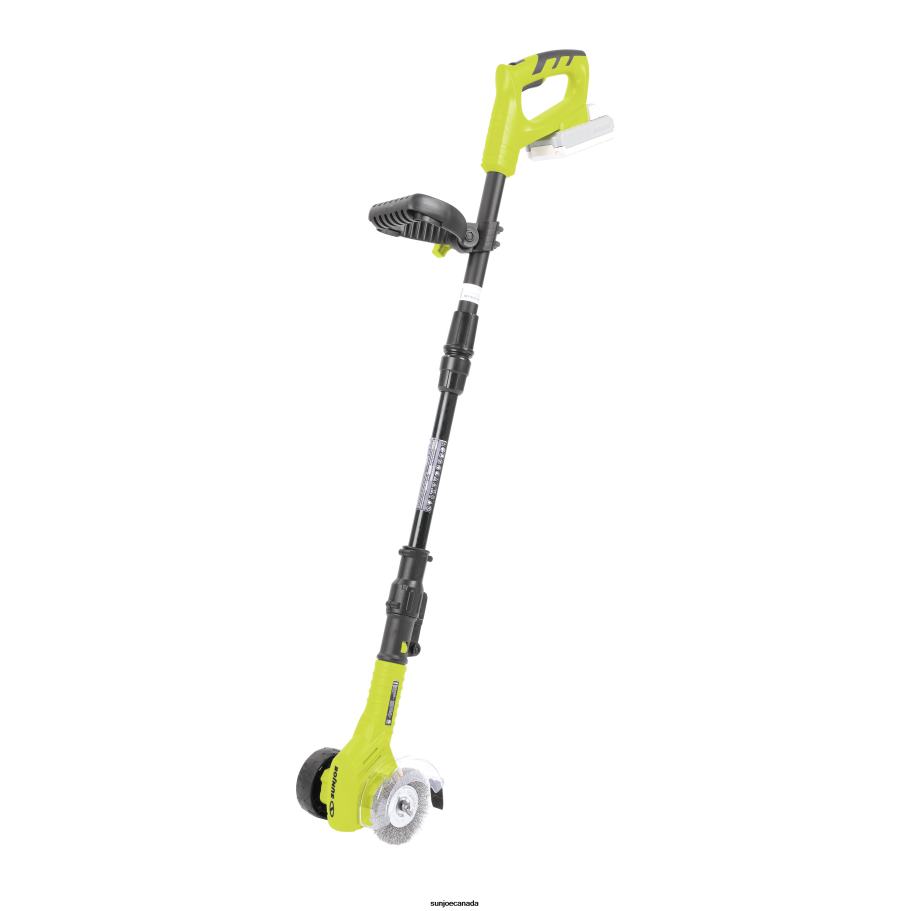 Tools | Sun Joe 24V-CTC-LTE 24-Volt* IONMAX Cordless Weed Sweeper Kit | Nylon Brush, Steel Wire Brush, & Adjustable Pole | Sweeper Head W/ Wheel | W/ 2.0-Ah Battery + Charger X862F178