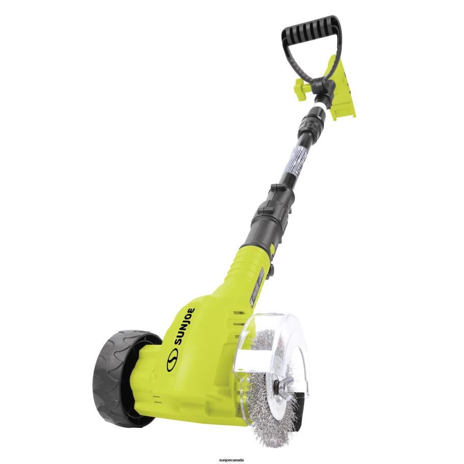Tools | Sun Joe 24V-CTC-LTE 24-Volt* IONMAX Cordless Weed Sweeper Kit | Nylon Brush, Steel Wire Brush, & Adjustable Pole | Sweeper Head W/ Wheel | W/ 2.0-Ah Battery + Charger X862F178