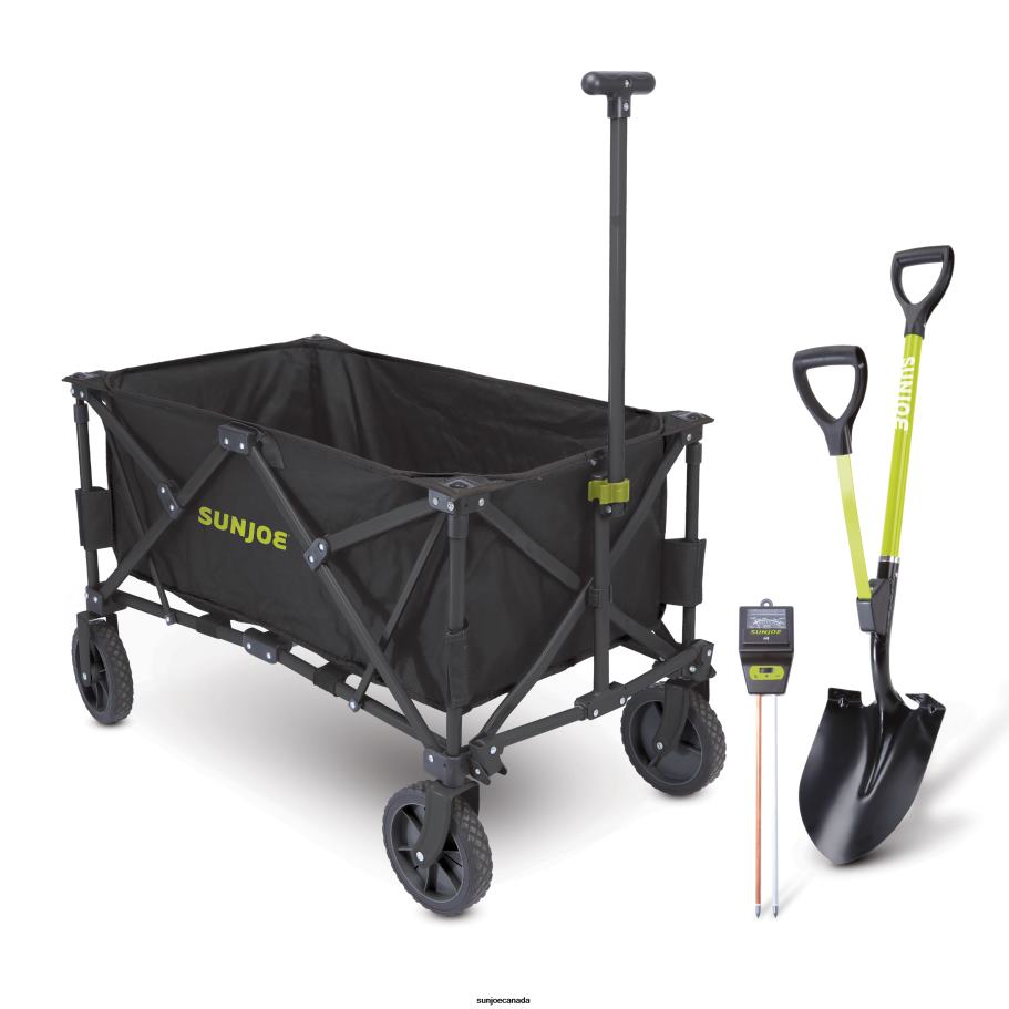 Tools | Sun Joe Garden Care Bundle | Folding Garden Wagon + Soil Meter + Garden Shovel X862F314