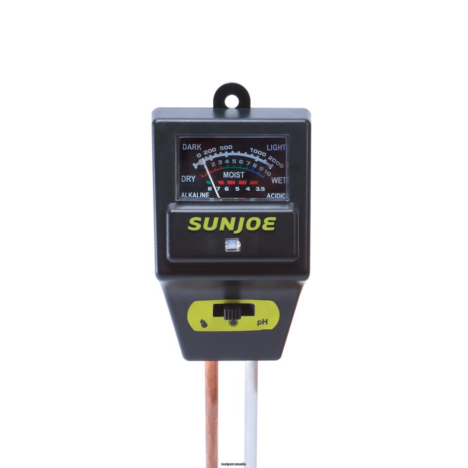 Tools | Sun Joe SJ-MMPH1 3-In-1 Soil Meter | W/ Moisture, pH, and Light Meter | For Indoor/Outdoor Garden X862F305