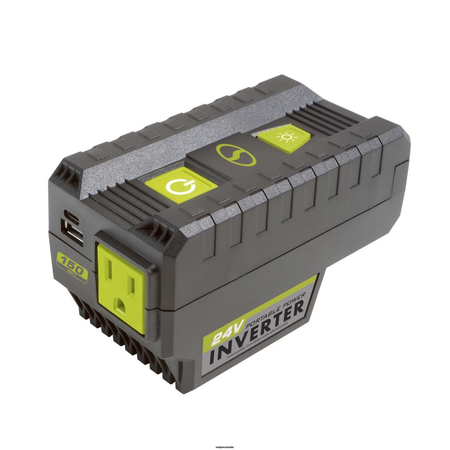 Tools | Sun Joe 24V-150WI-CT 24-Volt IONMAX Cordless Portable Powered Inverter | w/ USB Type A+C, AC Outlet, & LED light | 150-Watt | Tool Only X862F173