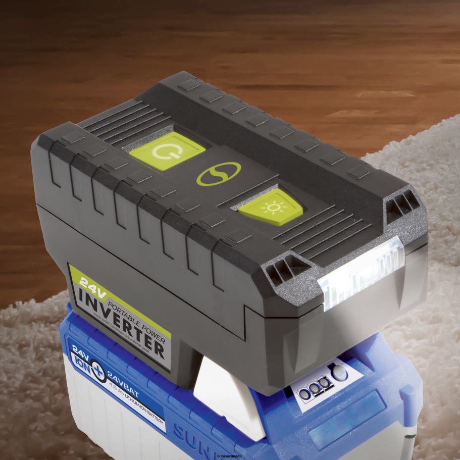 Tools | Sun Joe 24V-150WI-CT 24-Volt IONMAX Cordless Portable Powered Inverter | w/ USB Type A+C, AC Outlet, & LED light | 150-Watt | Tool Only X862F173