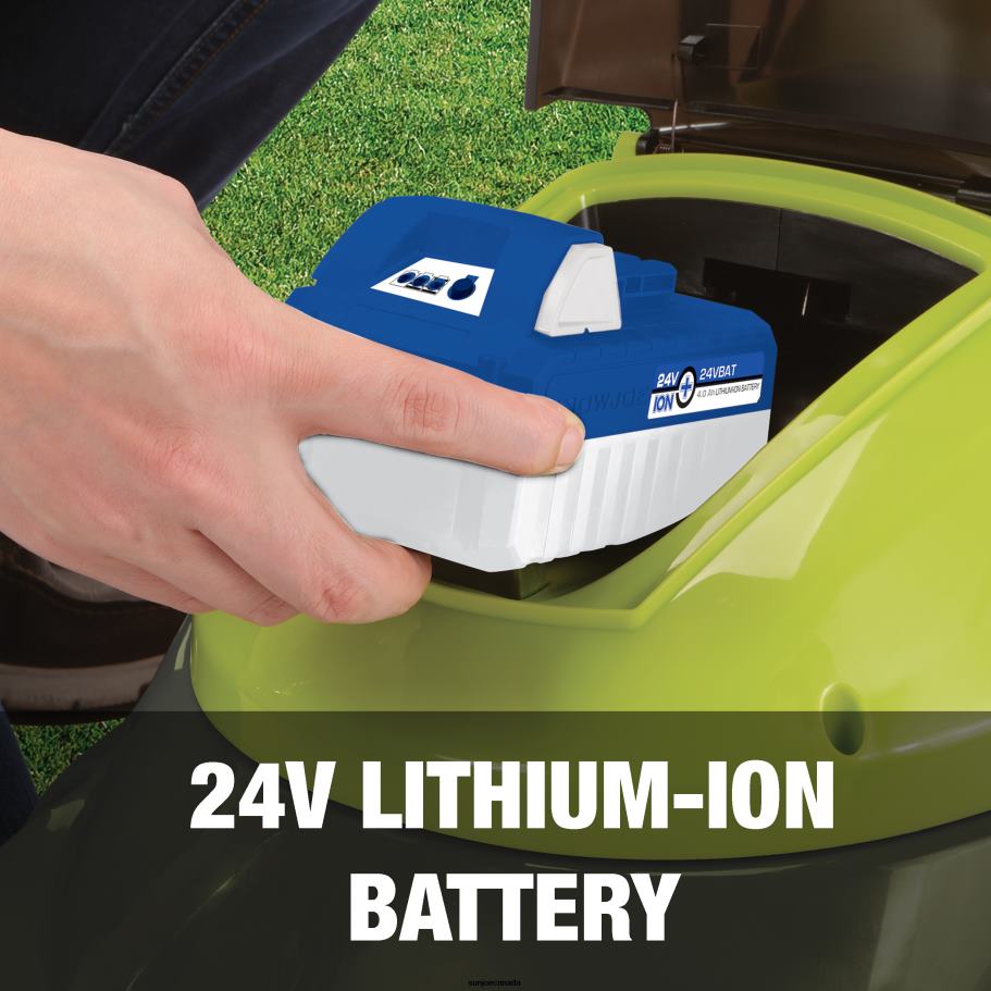 Tools | Sun Joe 24V-MJ14C 24-Volt* IONMAX Cordless Push Lawn Mower Kit | 14-inch | W/ 4.0-Ah Battery + Charger X862F188