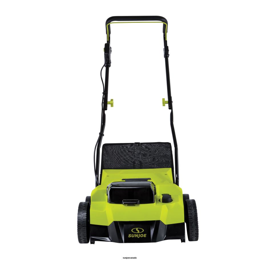 Tools | Sun Joe 24V-X2-DTS15 24-Volt* Cordless Scarifier + Dethatcher Kit | 5-Depth Positions | 14-inch | Brushless Motor | W/ 2 x 4.0-Ah Batteries + Dual Port Charger X862F149