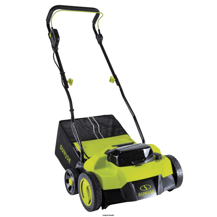 Tools | Sun Joe 24V-X2-DTS15 24-Volt* Cordless Scarifier + Dethatcher Kit | 5-Depth Positions | 14-inch | Brushless Motor | W/ 2 x 4.0-Ah Batteries + Dual Port Charger X862F149