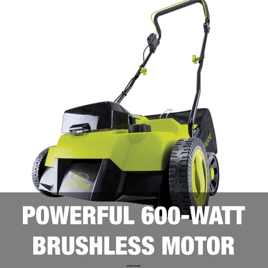 Tools | Sun Joe 24V-X2-DTS15 24-Volt* Cordless Scarifier + Dethatcher Kit | 5-Depth Positions | 14-inch | Brushless Motor | W/ 2 x 4.0-Ah Batteries + Dual Port Charger X862F149