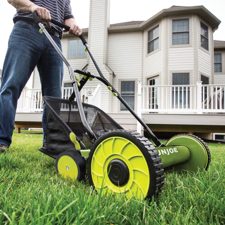 Tools | Sun Joe MJ501M Manual Reel Mower W/ Grass Catcher | 18-inch | 9-Position X862F332