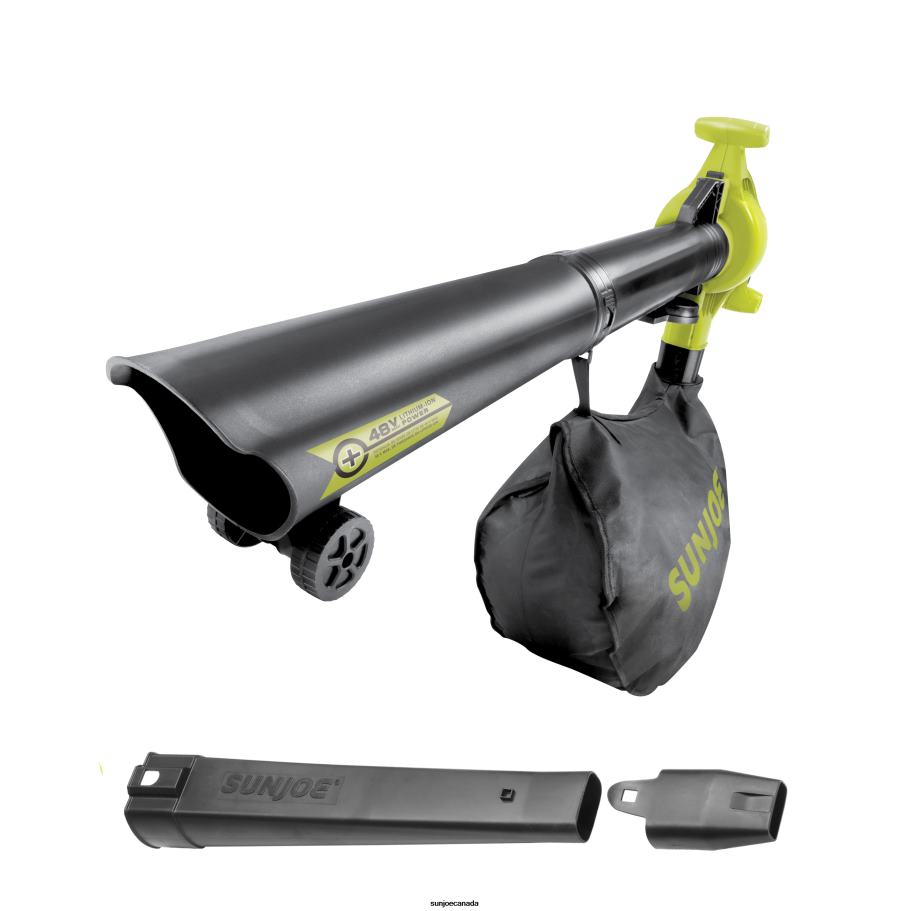 Tools | Sun Joe 24V-X2-BVM190-CT 48-Volt IONMAX Cordless Leaf Blower Vacuum Mulcher Kit | 190-MPH | 340-CFM | Tool Only X862F759
