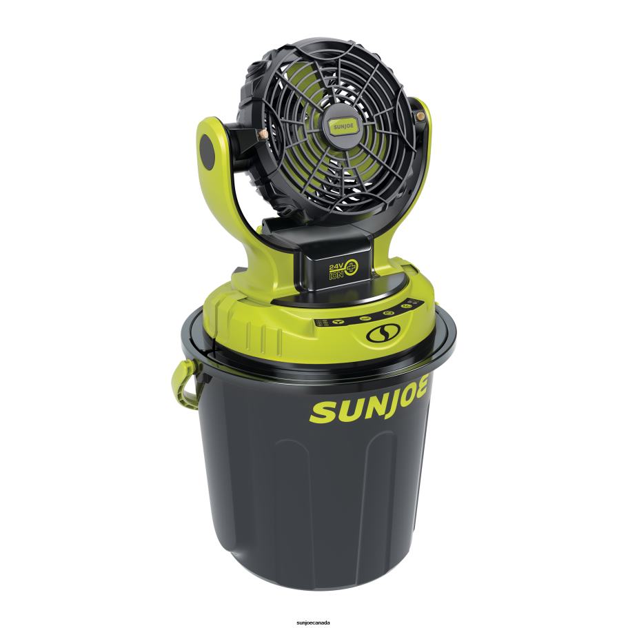 Tools | Sun Joe 24V-MSTFAN-LTE 24-Volt* IONMAX Cordless Indoor/Outdoor Misting Fan Kit W/ 6-Gallon Portable Bucket | 60 Sq. Ft. Coverage | W/ 2.0-Ah Battery + Charger X862F189
